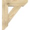 Ekena Millwork Traditional Slat Rough Sawn Bracket w/ Offset Brace, Douglas Fir, 8"W x 26"D x 30"H BKT0806X26X30TRA06RDF - alternate 4